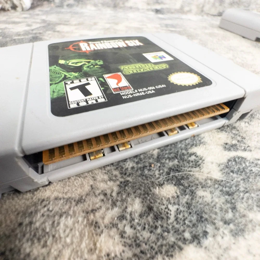 Tom Clancy's Rainbow Six Nintendo 64 N64 Game Pak Red Storm Tactical Action